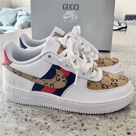 gucci nike air force ones